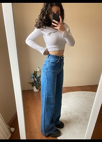 Zara Wide leg kot pantolon 