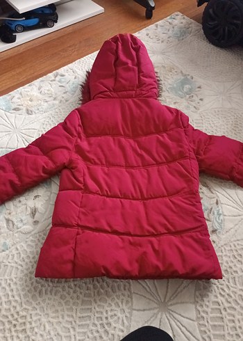 m Beden pembe Renk Kadın Pembe Kürklü Kısa Kışlık Mont