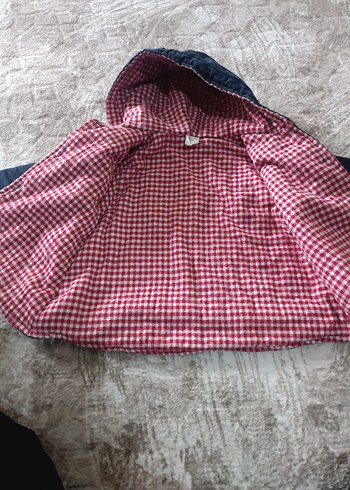 Kız Çocuk Lacivert Nakışlı Düğmeli Ceket - Görsel 5