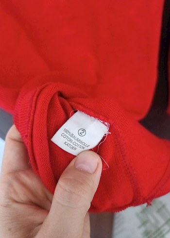 Kırmızı Kadın Boğazlı Triko Kazak - Görsel 3