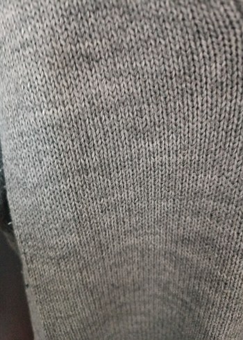 Gri V Yaka  Yün Kazak - Görsel 3