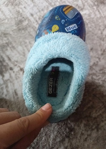 Mavi Erkek Çocuk Ev Terliği - Pop Kültür Desenli - Görsel 4