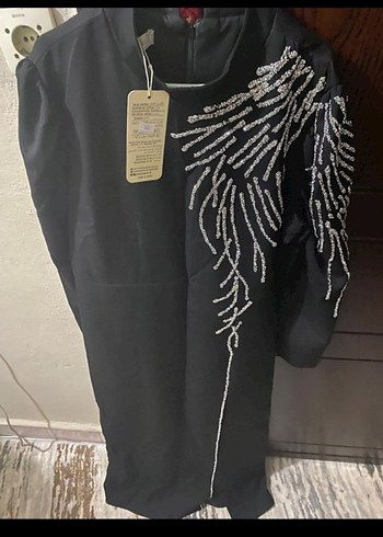 Siyah abiye Elbise - Görsel 3