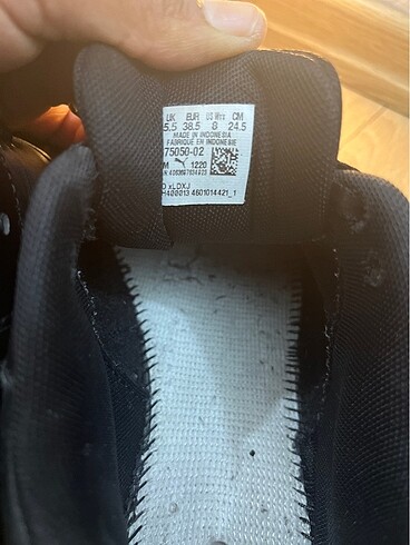 38,5 Beden siyah Renk Puma spor