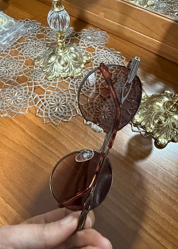 Kahverengi Kemer Detaylı Bohem Kadın Gözlüğü - Görsel 7