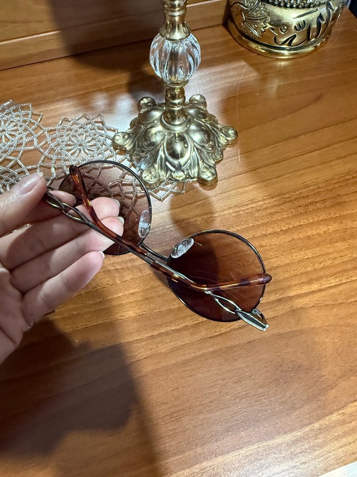 Kahverengi Kemer Detaylı Bohem Kadın Gözlüğü - Görsel 3