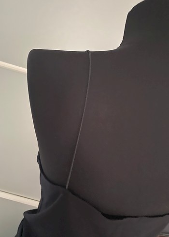 l Beden siyah Renk Siyah V Yaka İnce Askılı Kadın Atlet