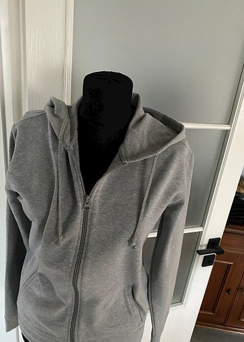 Limon Company Gri Fermuarlı Kadın Sweatshirt