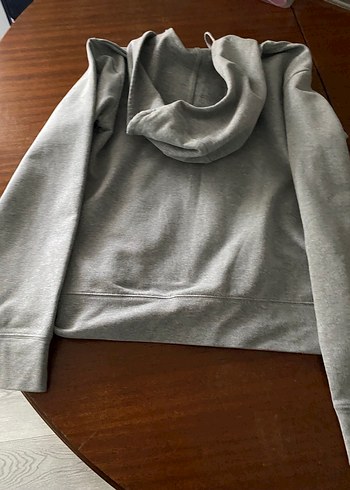 l Beden Gri Fermuarlı Kadın Sweatshirt