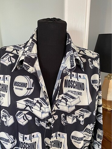 Moschino Desenli gömlek elbise &Tunik