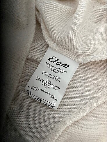 xl Beden ten rengi Renk Pamuklu Sweatshirt