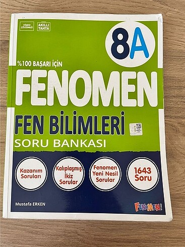 fenomen yayınları fen bilimleri soru bankası 8