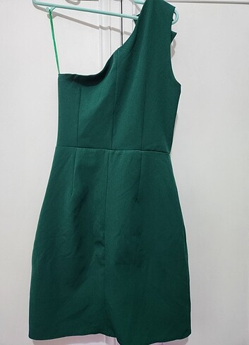 s Beden Yeşil elbise 