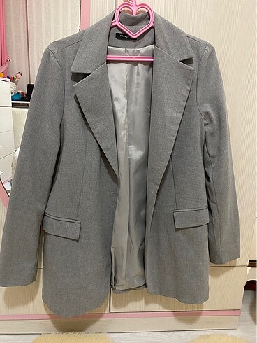 Gri blazer ceket