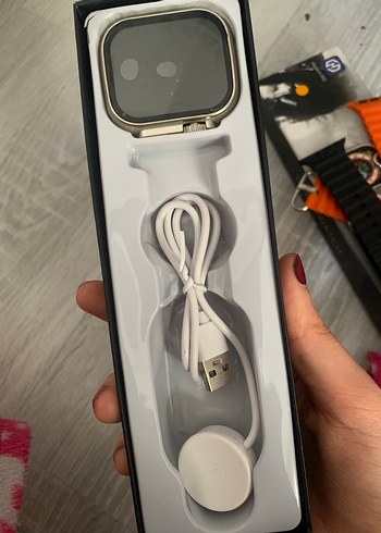 Turuncu Kayışlı T900 Ultra Akıllı Saat - Görsel 3