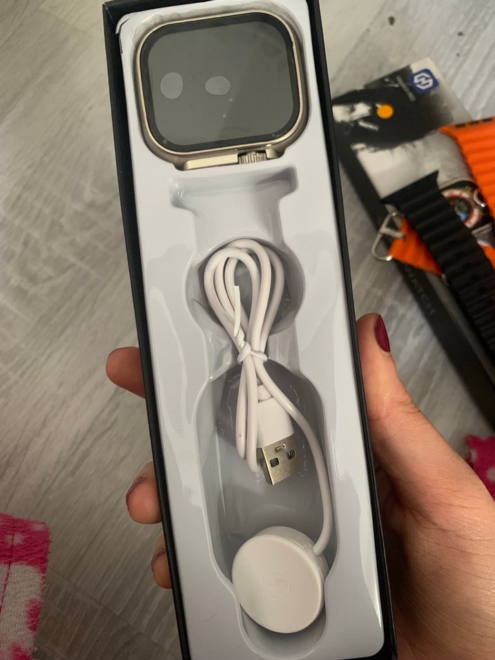 Turuncu Kayışlı T900 Ultra Akıllı Saat - Görsel 3