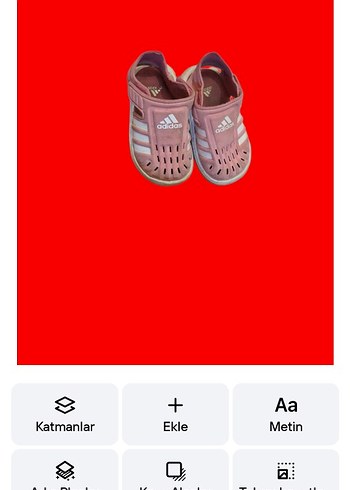 Kız Çocuk Pembe Adidas Terlik Velcro - Görsel 2