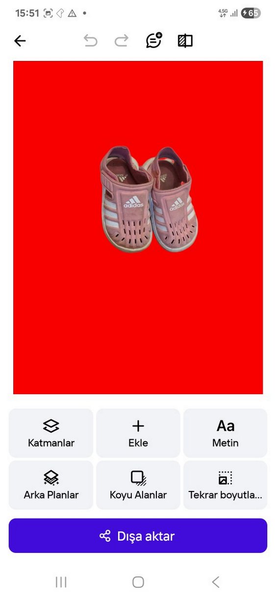 Kız Çocuk Pembe Adidas Terlik Velcro - Görsel 2