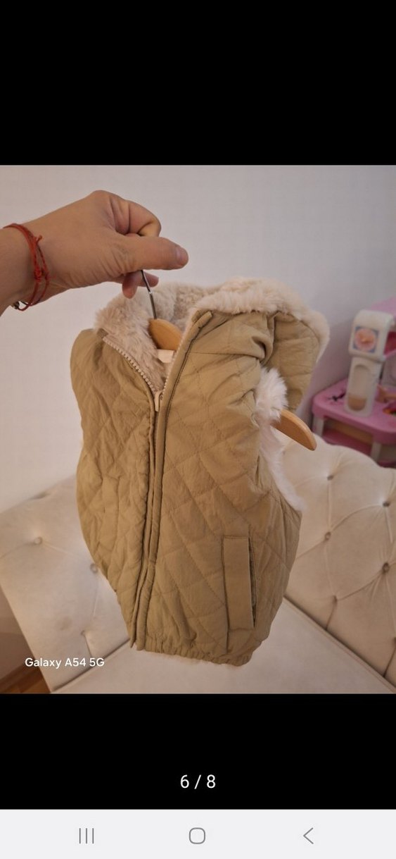 Zara Çift Taraflı Kız Çocuk Yelek - Görsel 3