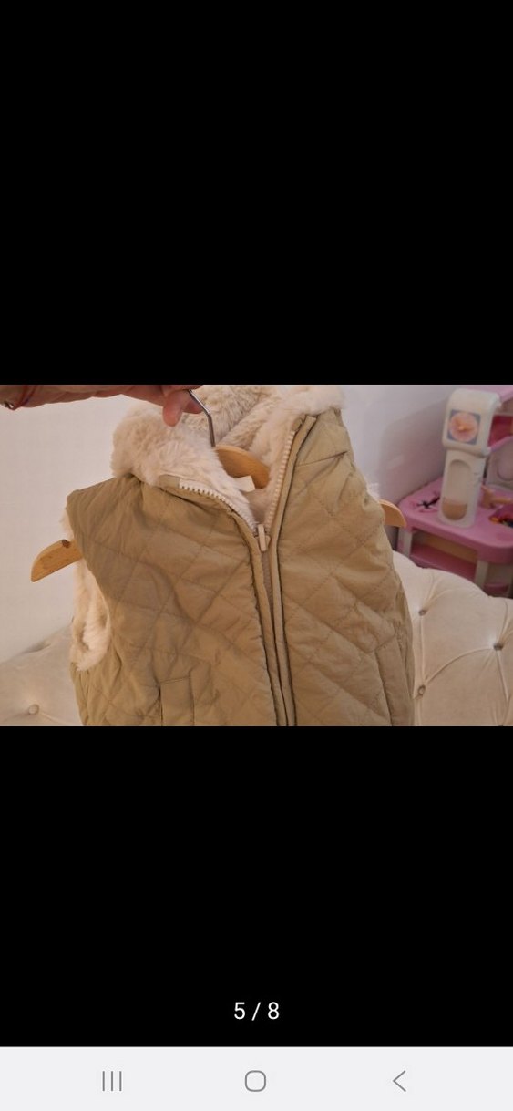 Zara Çift Taraflı Kız Çocuk Yelek - Görsel 2