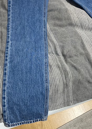 34 Beden Straight mavi jean