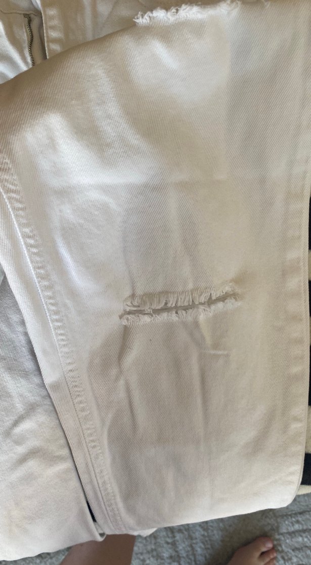 Beyaz  Kadın Kot Pantolon - Görsel 5