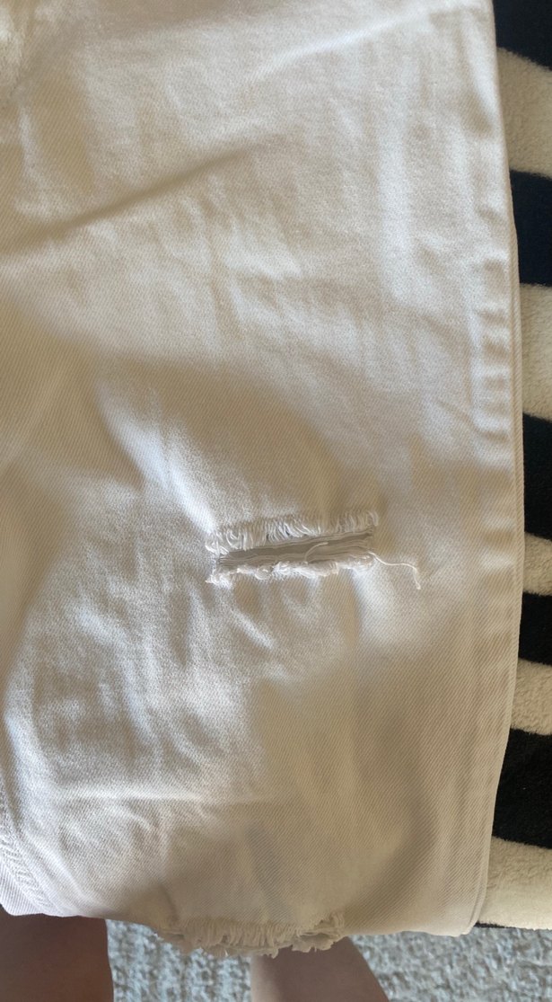 Beyaz  Kadın Kot Pantolon - Görsel 4