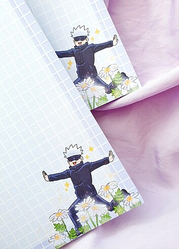 Beden Renk Gojo Satorou Notepad