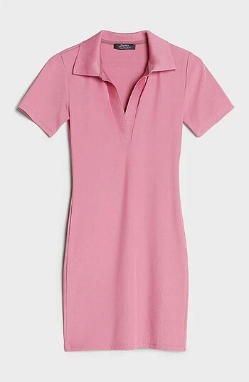Bershka pembe elbise