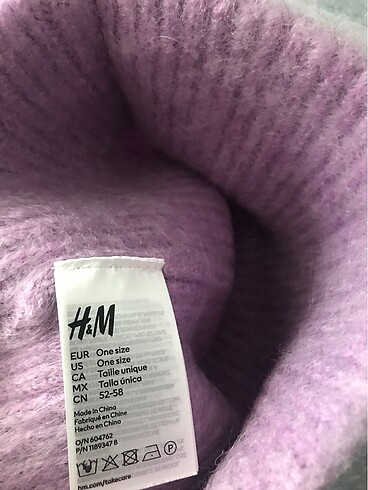 Beden mor Renk H&M kadın bere