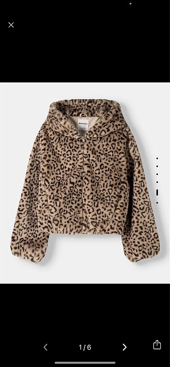 Bershka Leopar Kürklü Mont