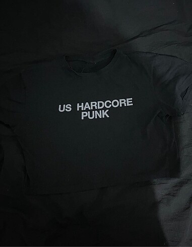 Us Hardcore Punk Crop Tshirt
