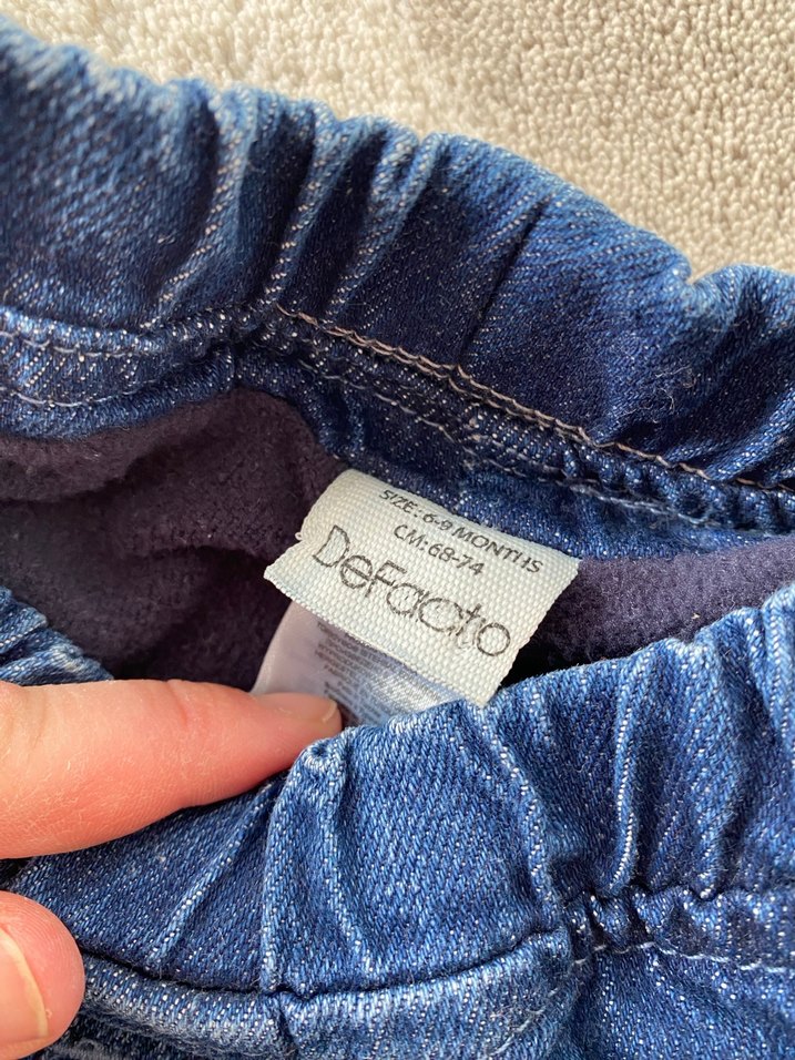 Erkek Çocuk Lacivert Denim Bol Kesim Pantolon - Görsel 3