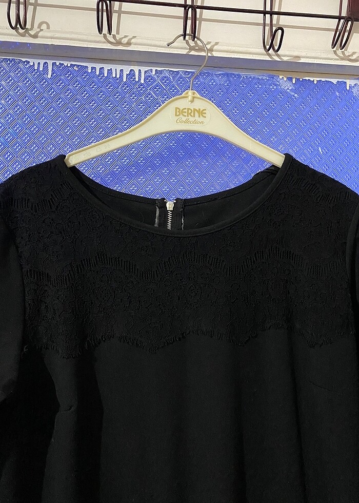 Dantel detay elbise - Görsel 2