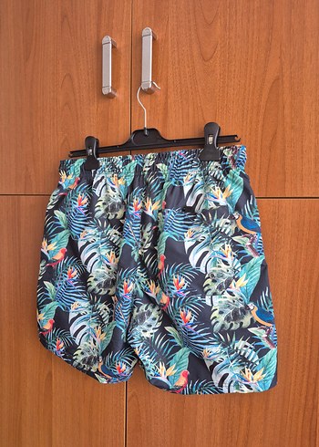 Renkli Baskılı Erkek  Deniz Şortu - Görsel 3