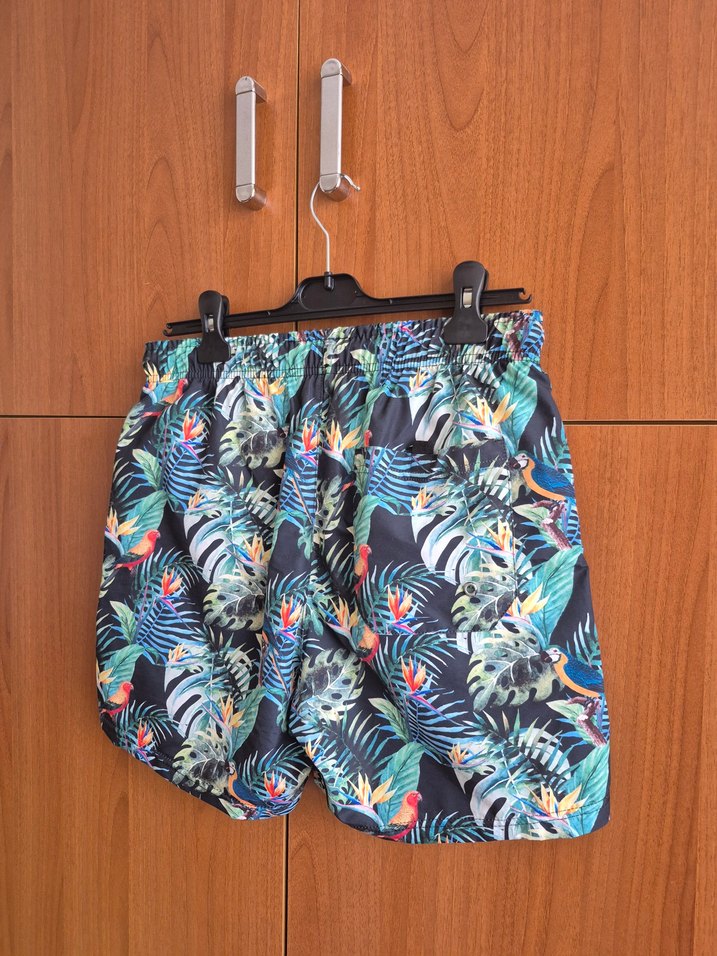 Renkli Baskılı Erkek  Deniz Şortu - Görsel 3