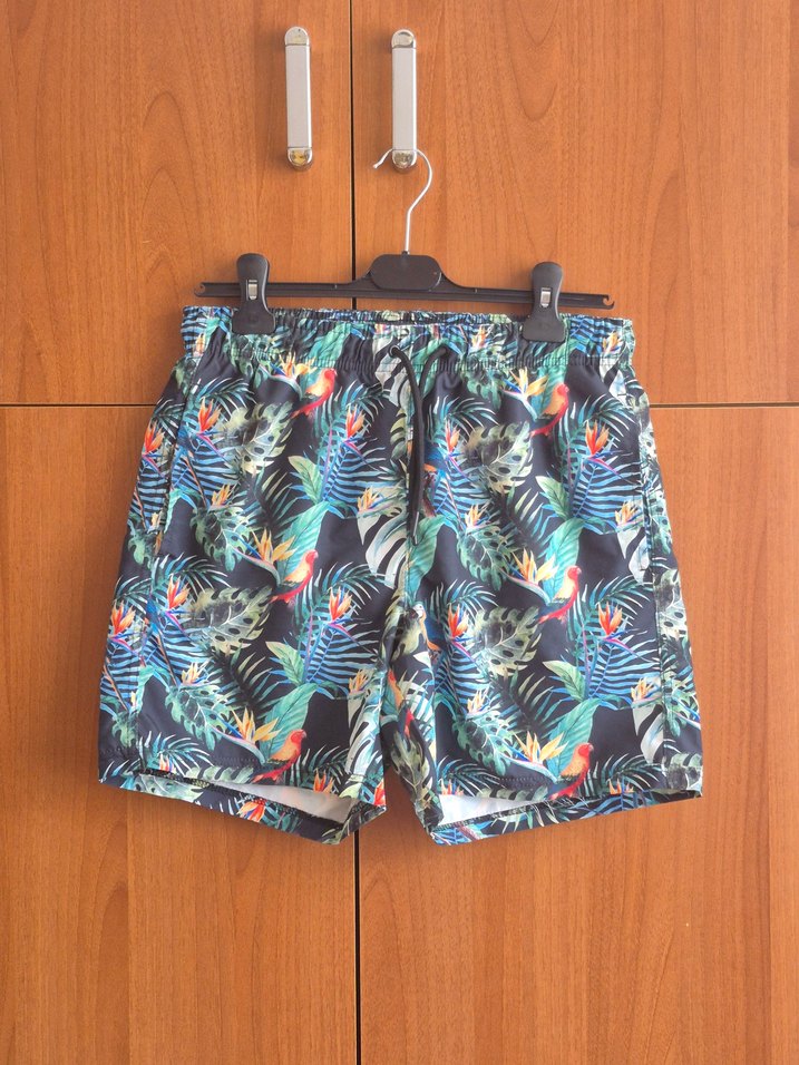 Renkli Baskılı Erkek  Deniz Şortu - Görsel 2