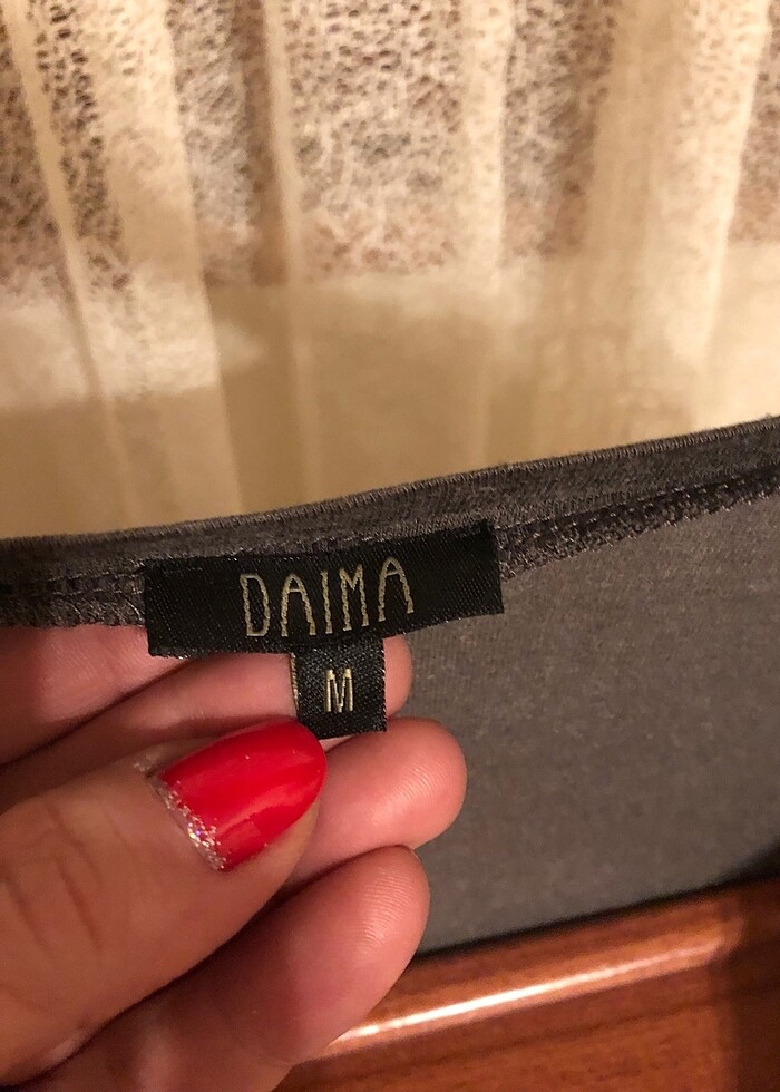 Koyu haki İşli Kazak - Görsel 2