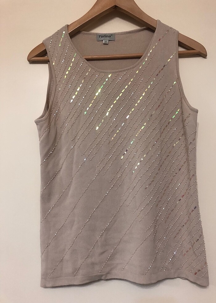 Perlina işli bluz - Görsel 2