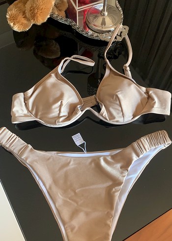 Kendinden hafif ışıltılı bikini takım - Görsel 6