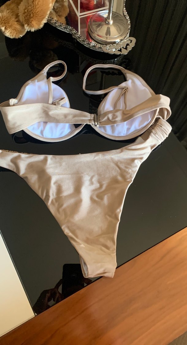 Kendinden hafif ışıltılı bikini takım - Görsel 4