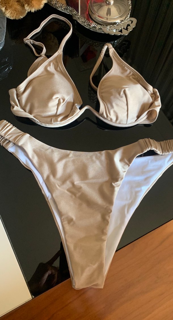 Kendinden hafif ışıltılı bikini takım - Görsel 3