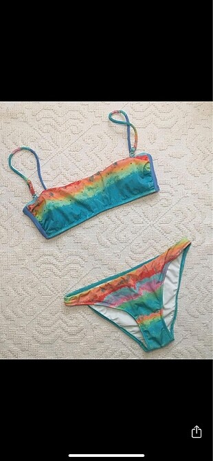 Kom renkli bikini takımı