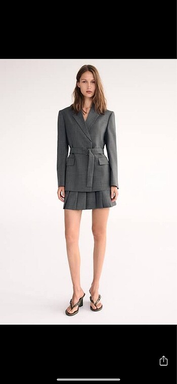 Zara yün etek blazer takım