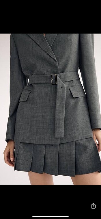 xs Beden Zara yün etek blazer takım