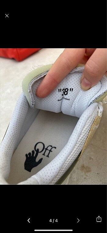 38 Beden çeşitli Renk Orjinal off white sneakers