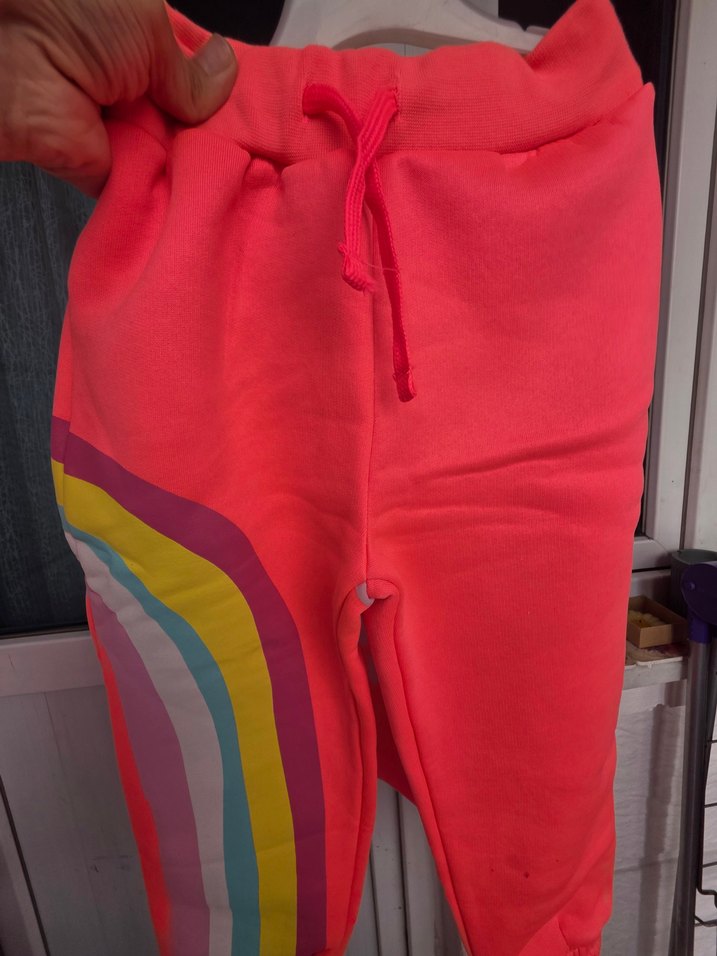 Renkli Baskılı Uzun Kollu cocjk Kız Takımı - Görsel 2