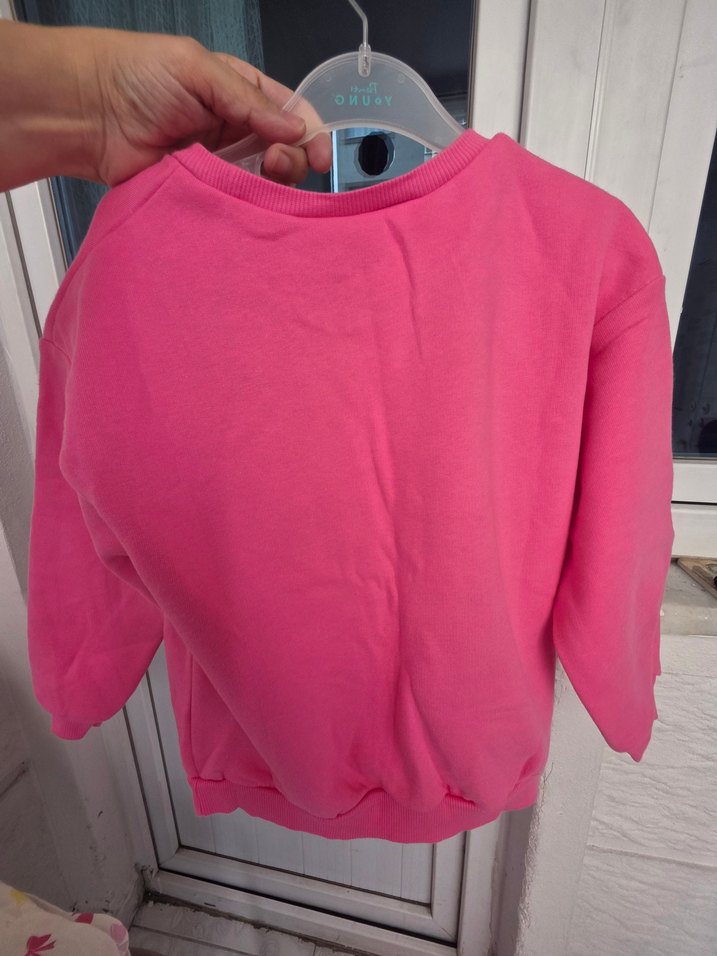 Kız Çocuk Pembe Daisy Duck Baskılı Sweatshirt - Görsel 2