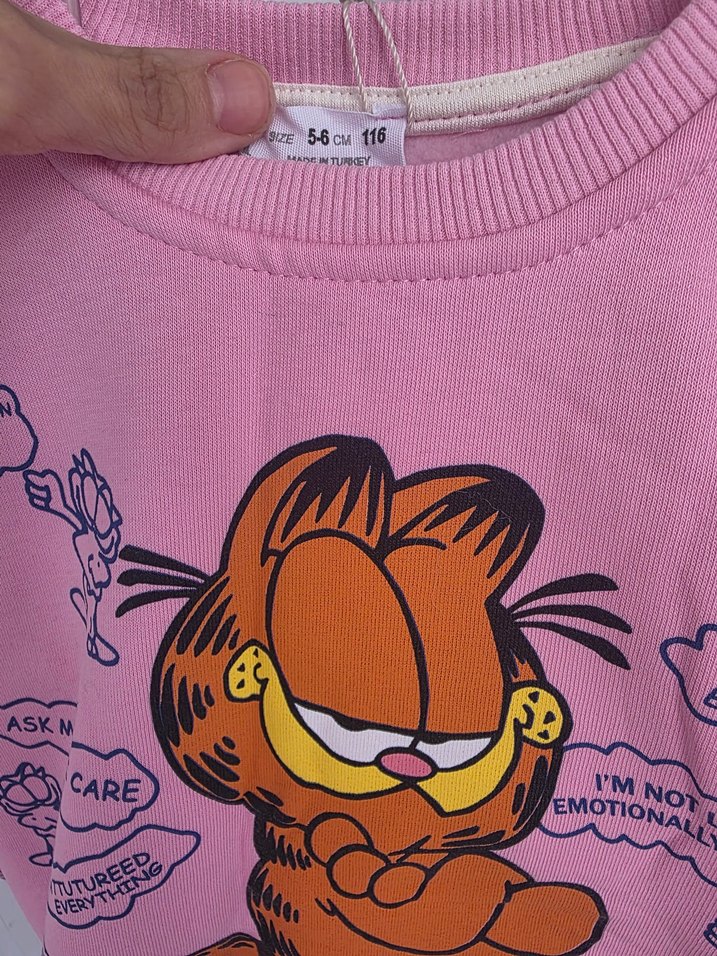 Renkli Garfield Baskılı Kız Eşofman Takımı - Görsel 3