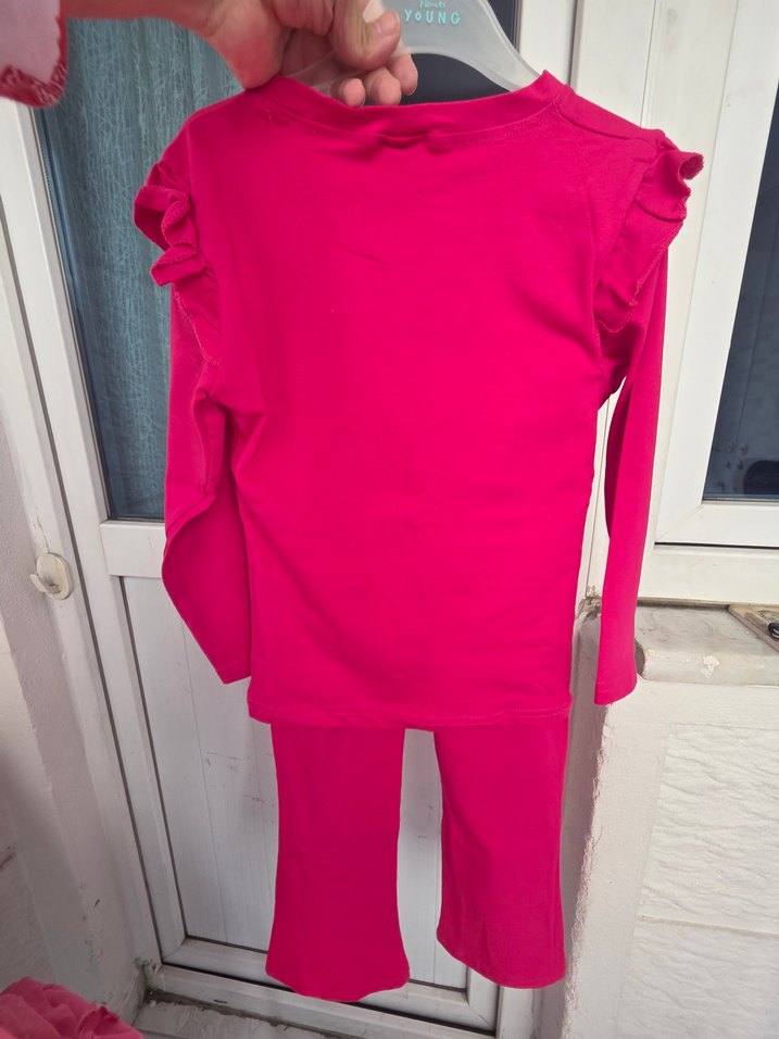 Pembe Pop Kültür Baskılı Kız Eşofmanı - Görsel 4